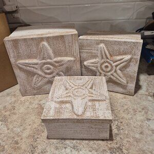 DCC Embossed Boxboard Nesting Boxes - Set of 3